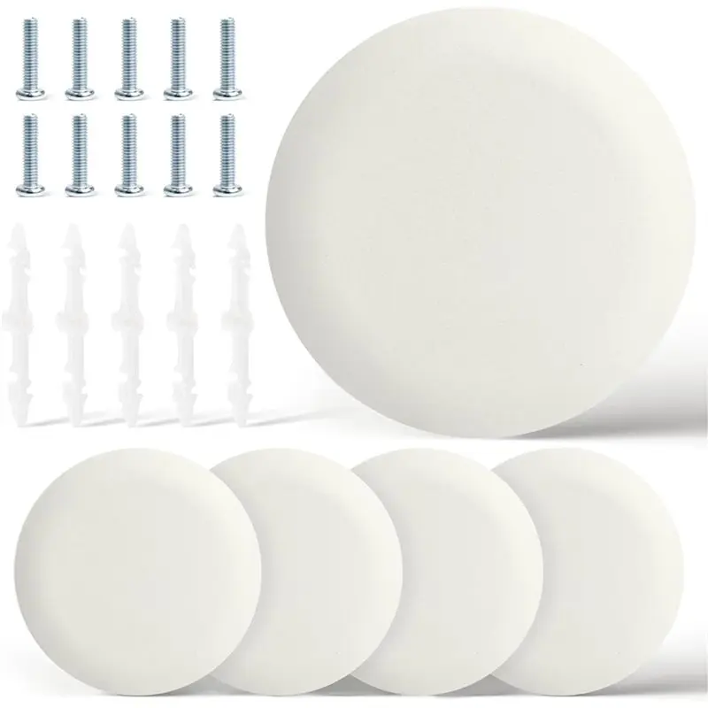 

ABKU-Round Ceiling Box Cover Plate CP3540, Electrical Box Cover Fits For 3-1/2" And 5"