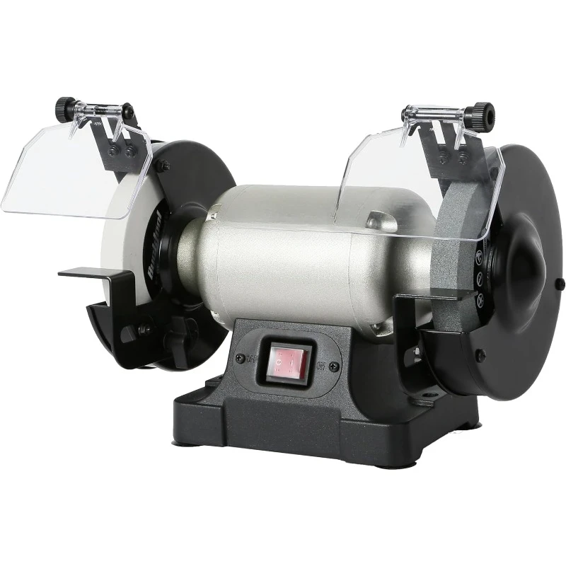 6-Inch 1/3HP Low-Speed Bench Grinder, High Precision Wobble-free Wheel Grinder, TLG-150S home.