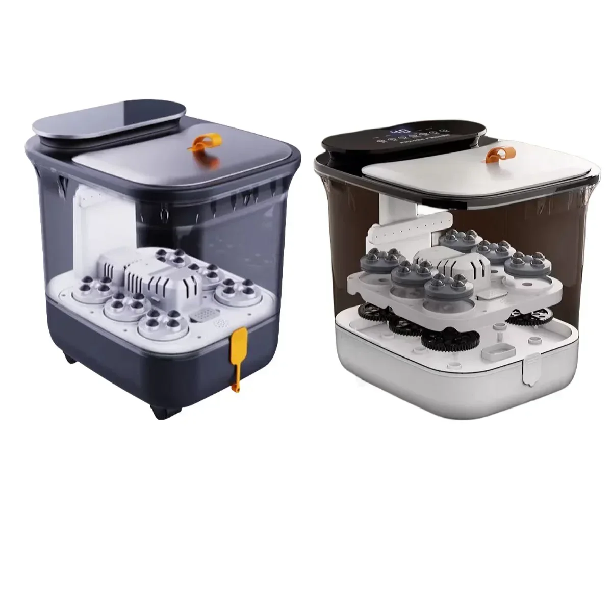 NewElectric Heating Home Fully Automatic Massage Appliance Intelligent Foot Massager Wireless Remote Control Timed LCD Display