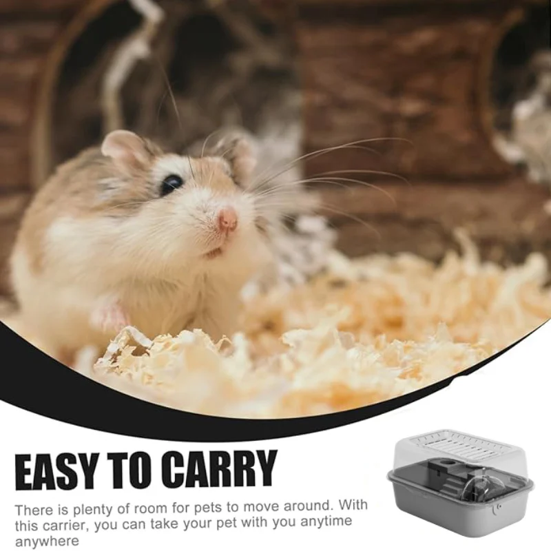 2-stöckiger Luxus-Hamsterkäfig, Ausbruchsicherer Transparenter Tragbarer Lebensraum Starter-Set für Hamster und Syrische Hamster – Detail 6