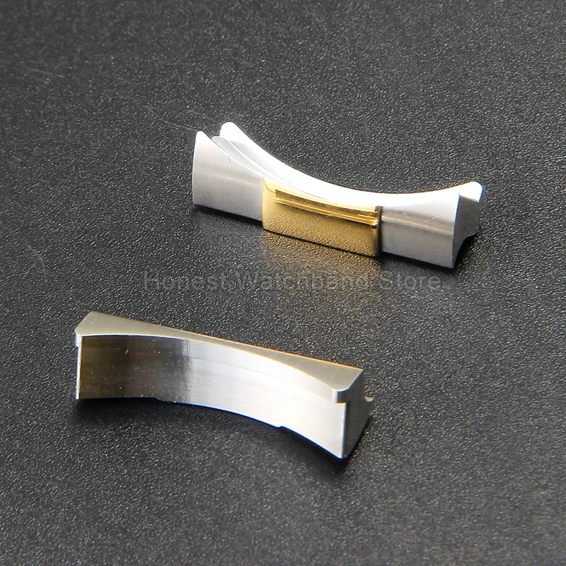 Curved Interface High-tensile Stainless Steel Scratch-proof Seamless-fit Watch End Link for Rolex Datejust Black Submariner 20mm