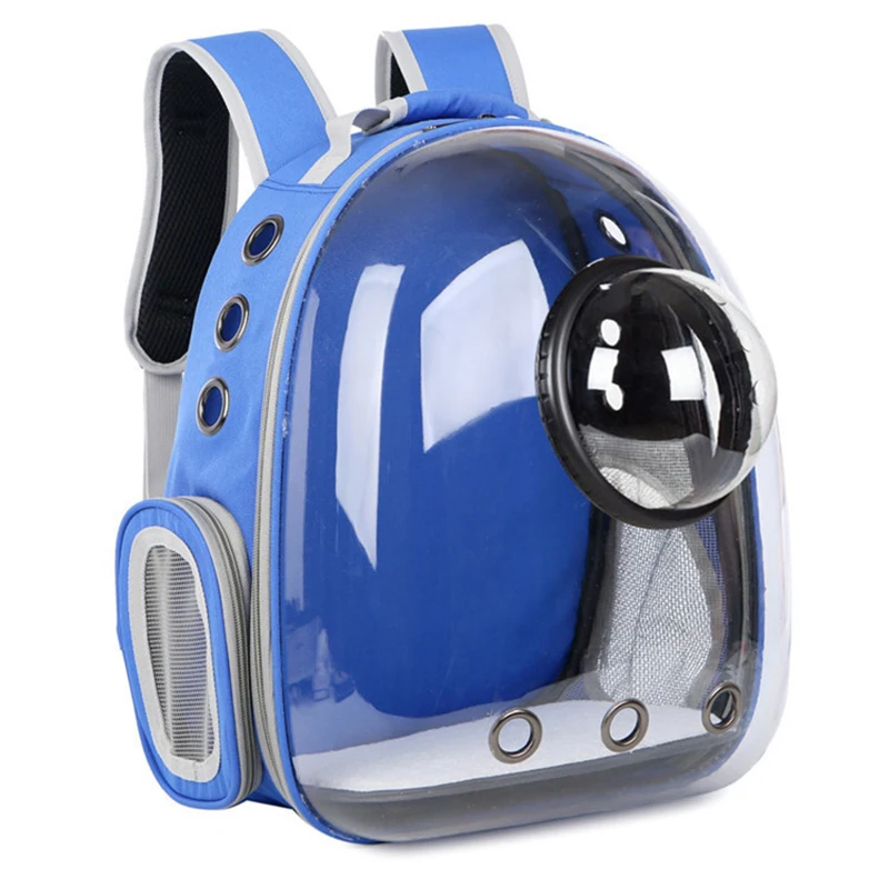 Cat Carrier Backpack With Breathable Holes Outdoor Portable Metro Car Transparent Handbag Small Animals Kitten Cage Pet Supplies