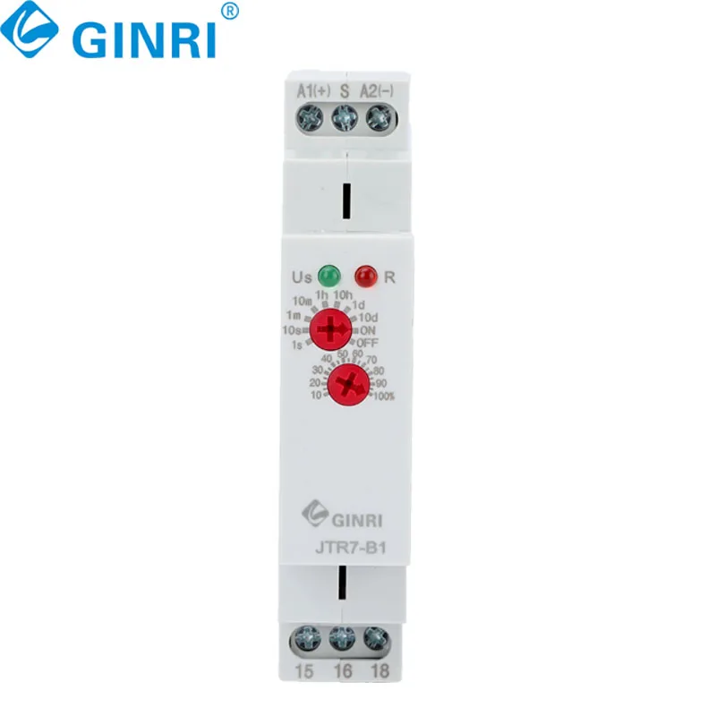

3 шт. GINRI JTR7-B1/2 OFF-Delay с контрольным сигналом, модульное реле времени, электронное реле мониторинга на DIN-рейку