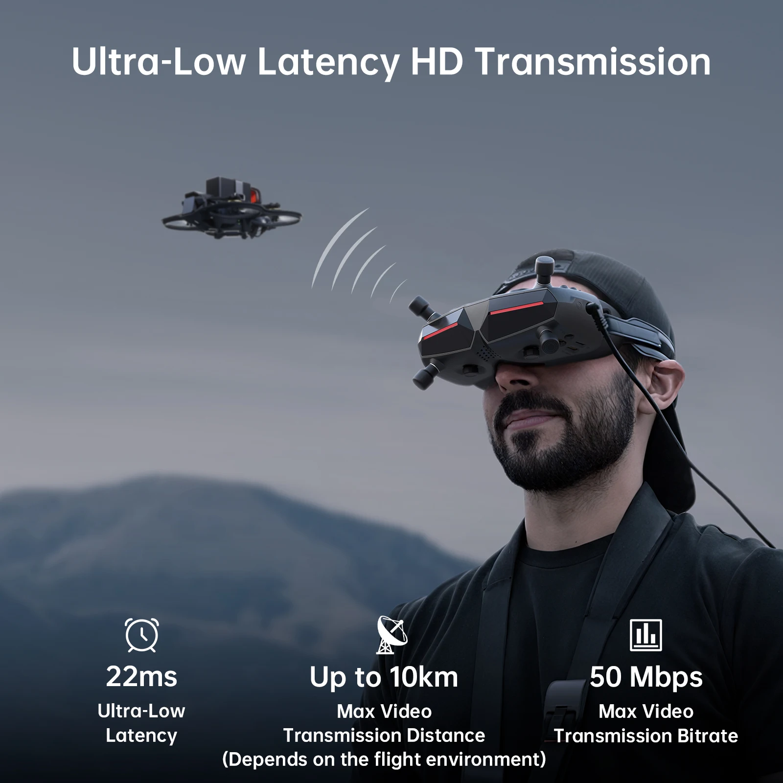 نظارات X 5.8 جيجا هرتز Steadyv - مراجعة Fpv Goggles Avatar Hd Receiver وسعره
