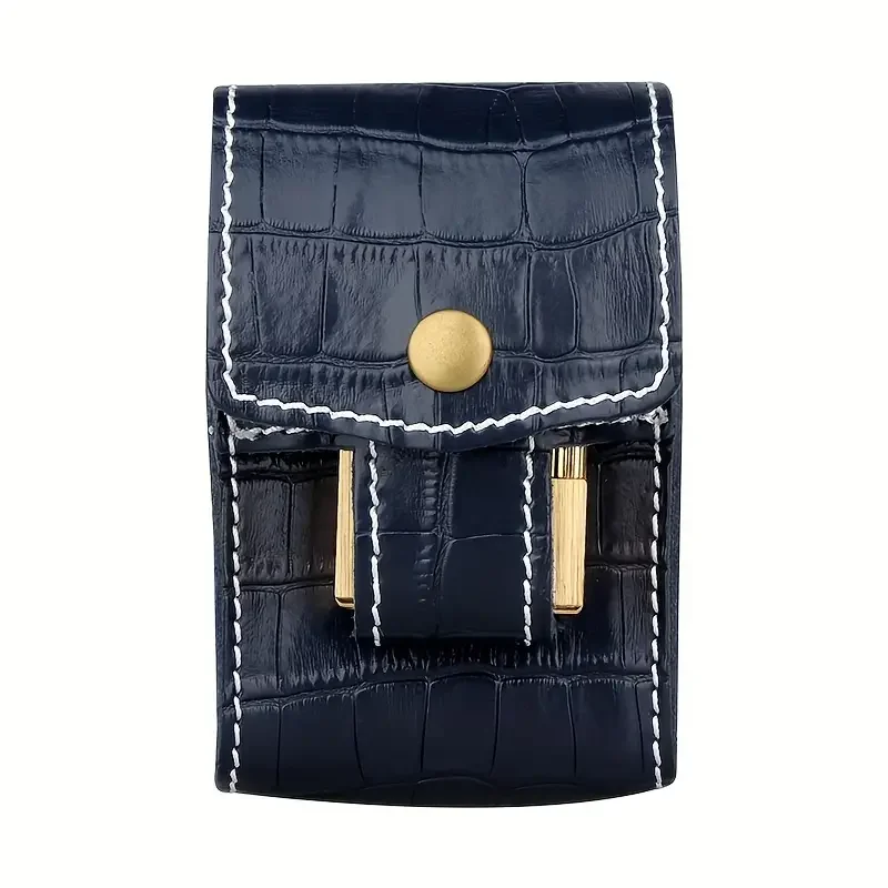 1pc Cigarette Box With Crocodile Pattern, Lighter Integrated Waist Hanging Cigarette Box, 20 Capacity Portable Cigarette Box