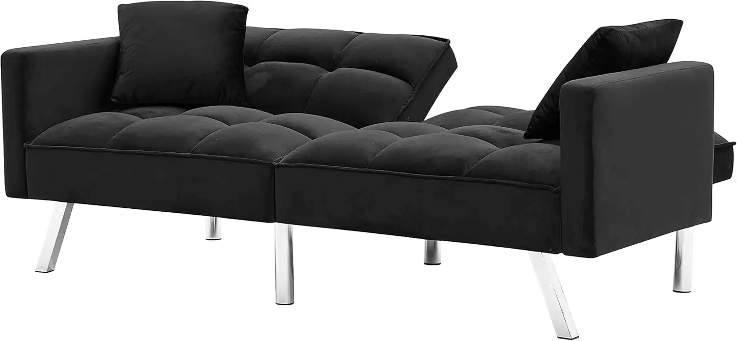 Getuftetes gepolstertes Futon-Schlafs ofa, modernes Wohnzimmer Loves eat Couch, Liebes sitz Cabrio Schlafs ofa, bequemer Nickerchen Schlaf