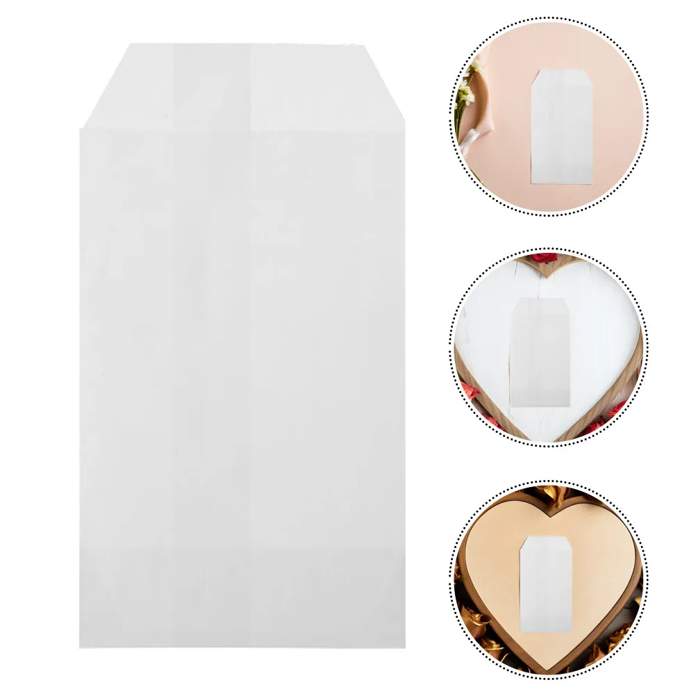 150Pcs Glassine Wax Paper Bags Semi Transparent Oil Resistant Bakery Food Packaging Cookie Pastry Bread Wrappers Treat Treat