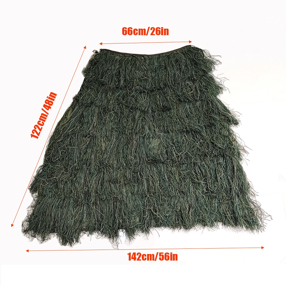 Imagem -02 - Leve Tactical Sniper Ghillie Top para Airsoft Paintball Poncho Suit Woodland