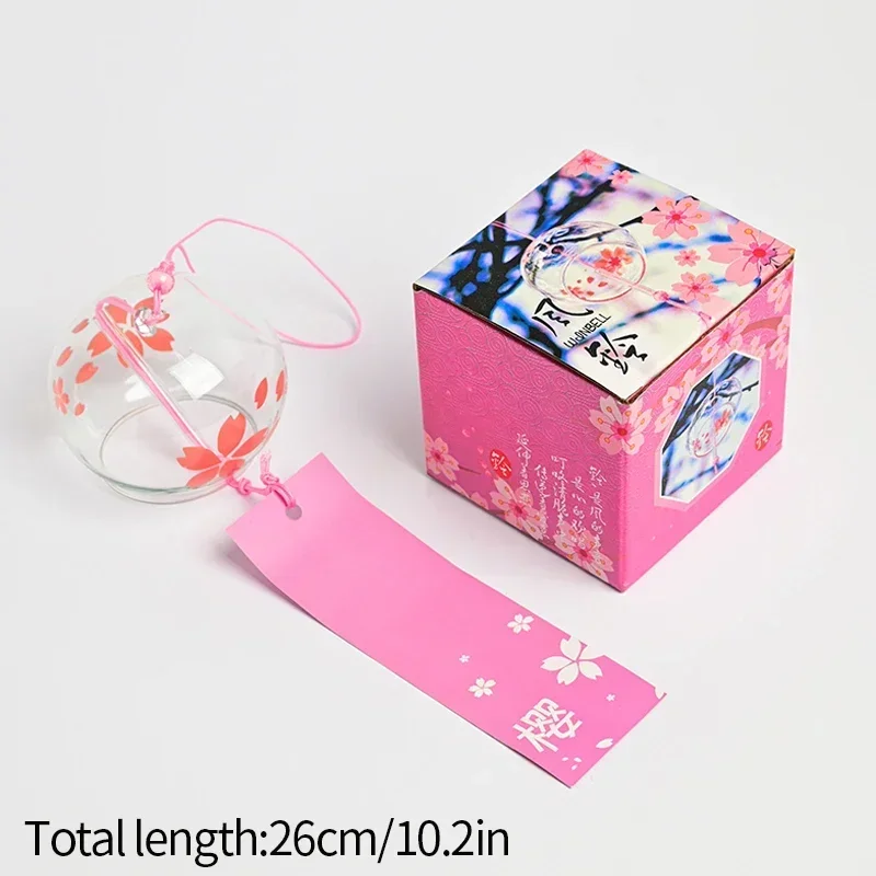 Furin – Misto Fiori Grandi e Fini - Campane a vento Giapponesi 30 furin sakura rosa scatola img2