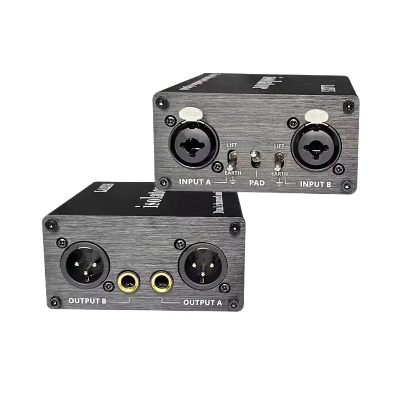 Professional audio isolator, audio current sound canceller, common ground noise reduction anti-interference filter 6.5 Canon