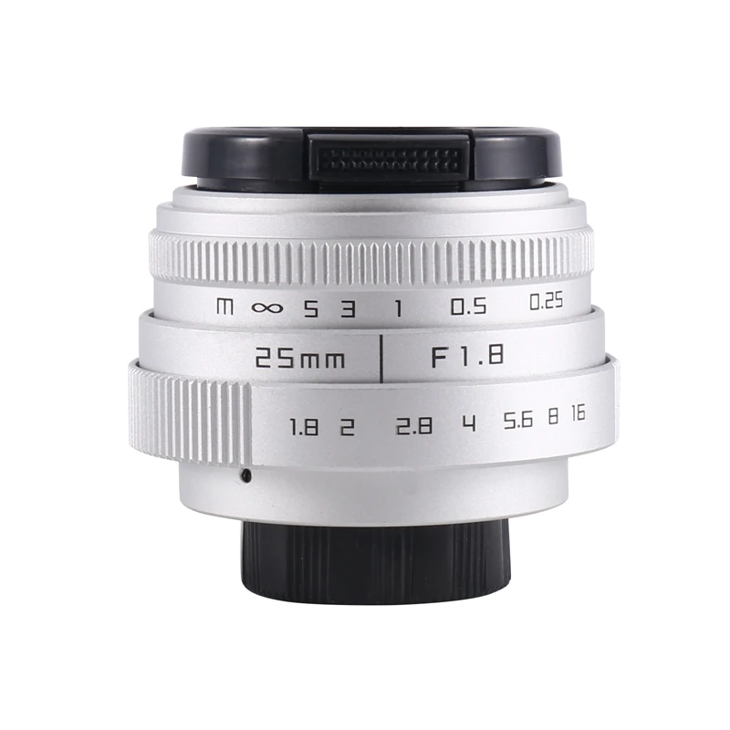 

25 мм F1.8 объектив для телевизора Aps-C/объектив для видеонаблюдения 16 мм с креплением для камеры с ручным фокусом, основной объектив