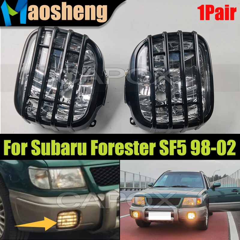 

1Pair US Version Front Bumper Fog Lamp light For Subaru Forester SF5 1998 1999 2000 2001 2002 Front Driving Lamp Signal Light