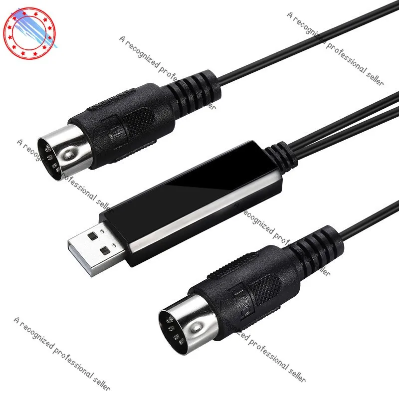 

HiFing USB IN-OUT MIDI-кабель Интерфейс «один в одном» 5-контактный линейный преобразователь Шнур-адаптер с ПК на музыкальную клавиатуру