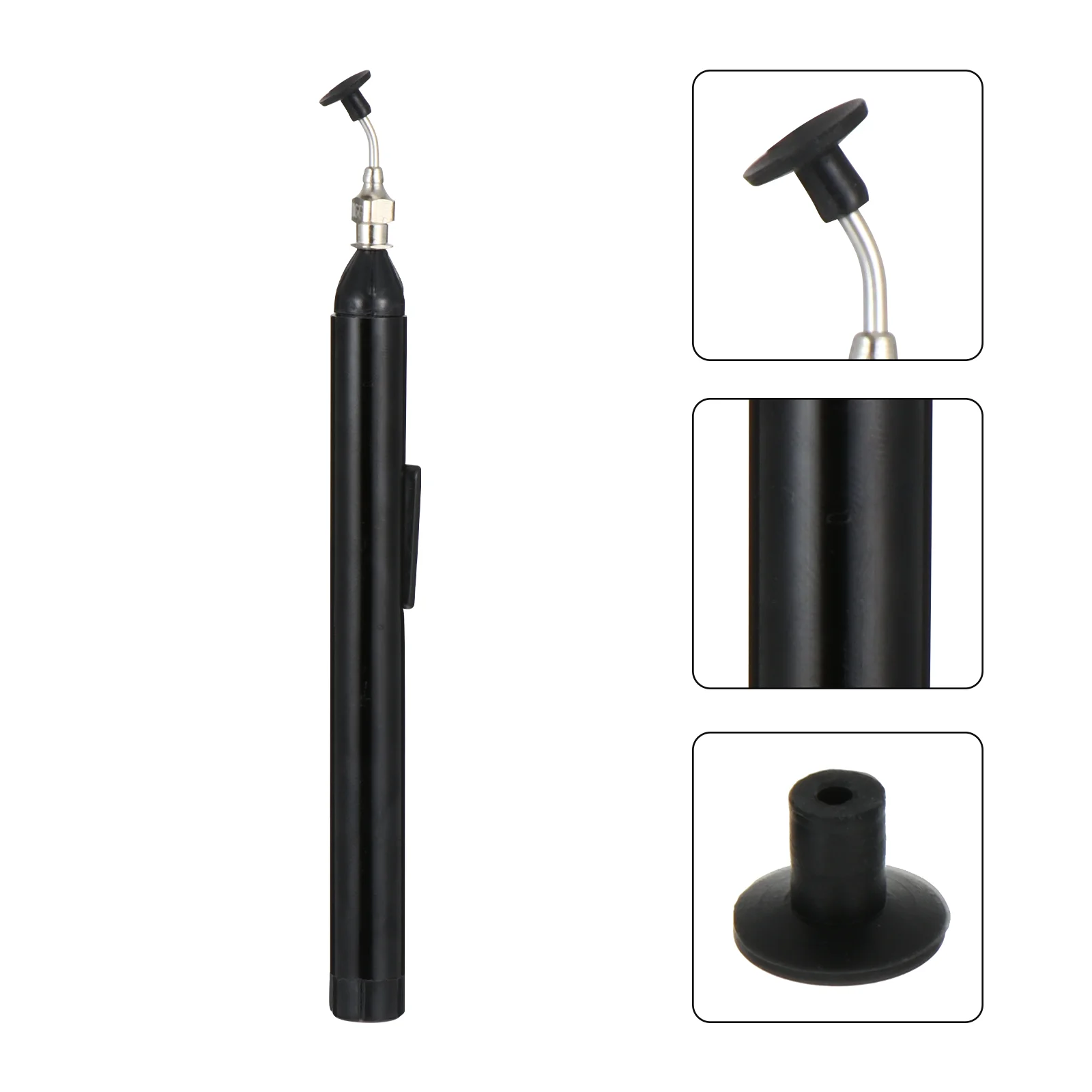 

Anti Static IC Chip Extractor Up Tool Nonslip Handle Prevent ESD Damage Components Catcher Powerful Grip Black