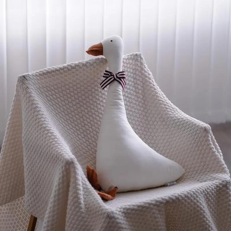 Original Neue Nette Baby Gans Puppe Neugeborenen Stoff Schlaf Puppe Baby PP Baumwolle Gefüllt Schwan Tier Puppe Geburtstag Geschenk