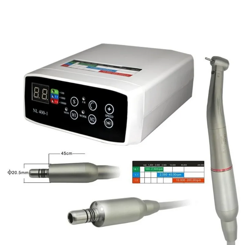 100-20000Rpm LED Brushless Dental Motor with 3 Modes (16:1, 1:5)