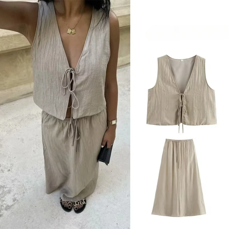 

Elegant Dresses for Women New in Full Number Long Travel Vacation Matching Casual Sexy Women's Summer Dresses Sets