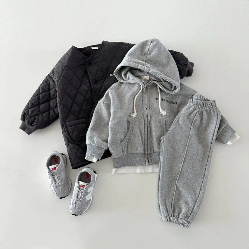 Letter Print Baby Long Sleeve Clothes Set Children Casual Sweatshirt + Pants 2pcs Sport Suit For Boys Girls Toddler Outfits