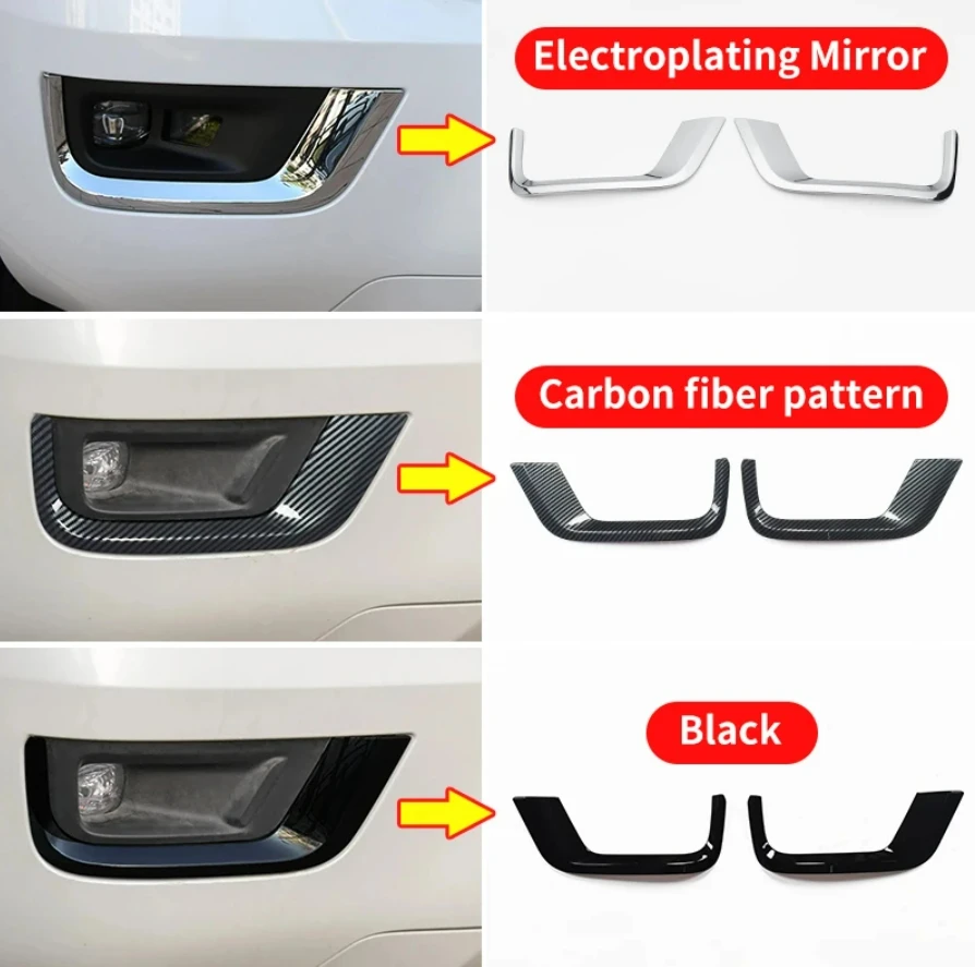 

Для Toyota Land Cruiser 300 2021 2022 2023 LC300 внешние хромированные аксессуары, декоративная полоса передней противотуманной фары, 2 шт./компл.