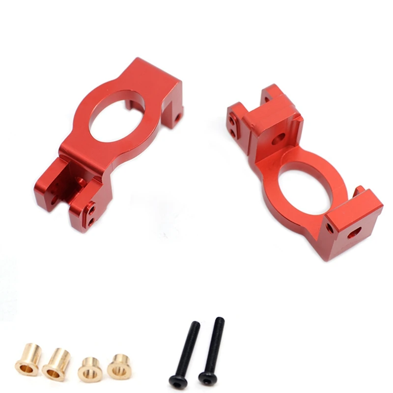 2Pcs Metal Front Caster Block C-Hub Carrier For 1/6 Redcat Racing Shredder RC Truck Upgrades Parts