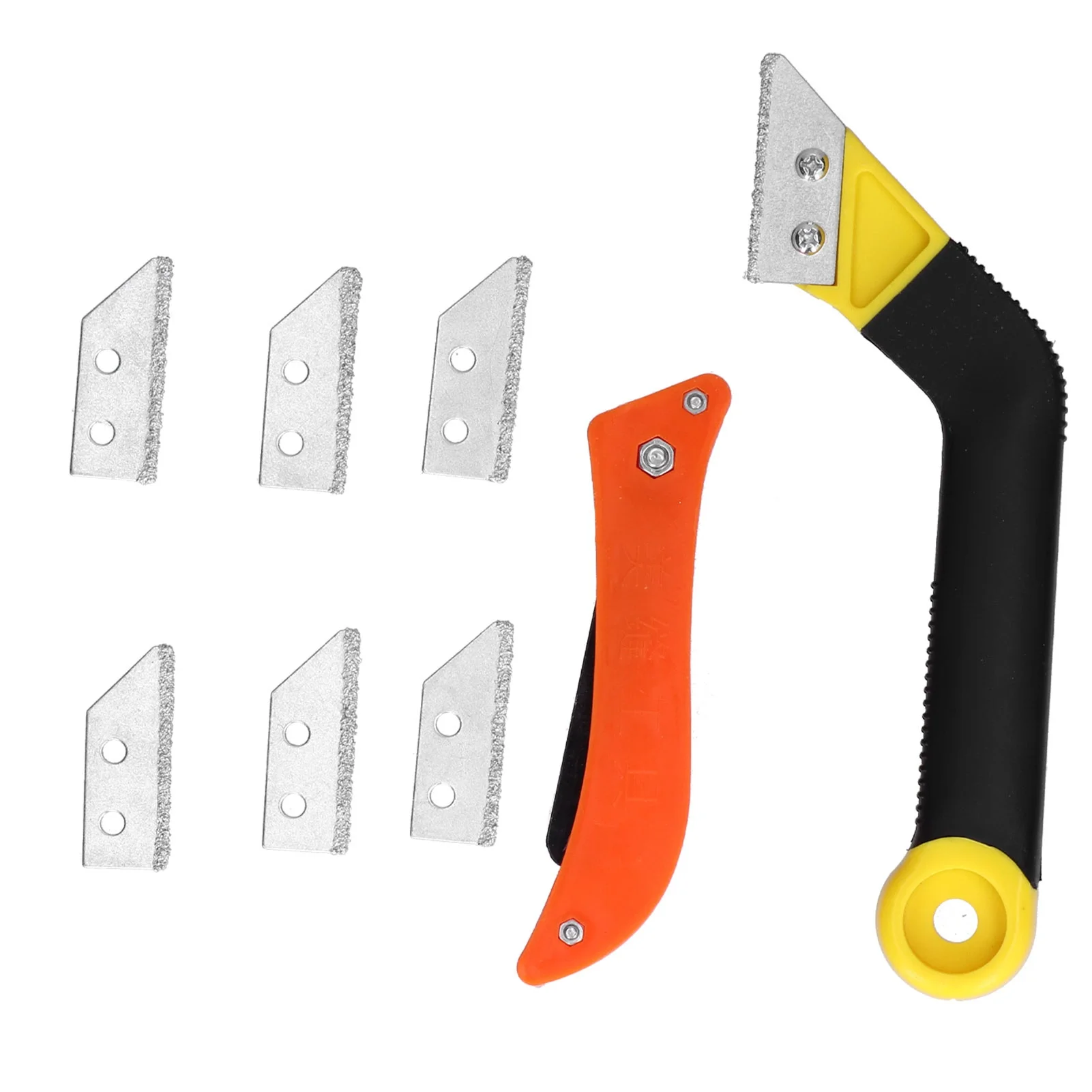 Angled Grout Hand Saw with Blades Jointing Knife for Door Window Floor Seam Tile Cleaning