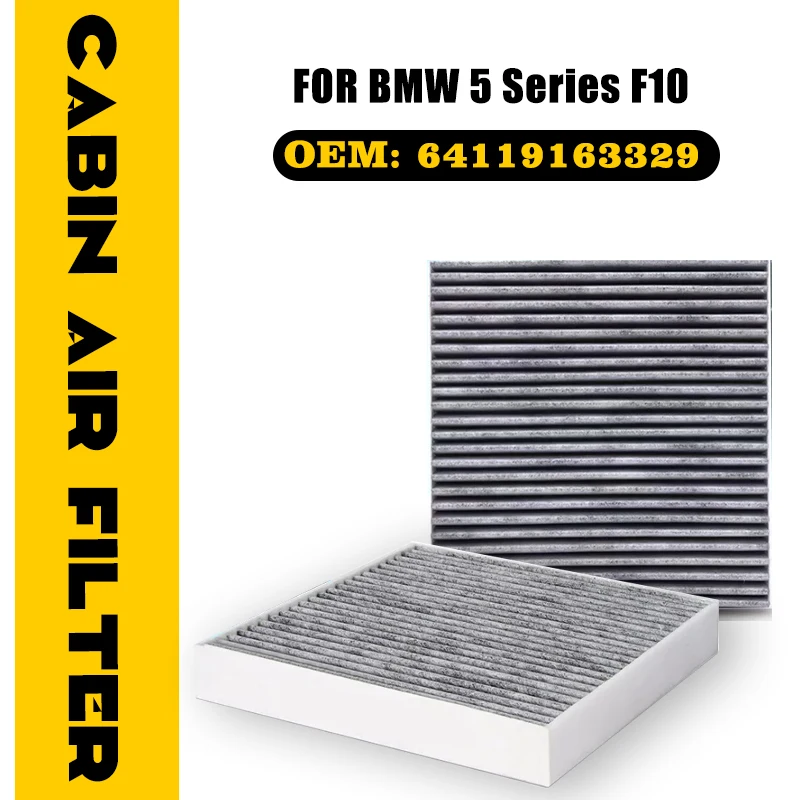 

Car Activated Carbon Air Filter For BMW 5 Series F10 523i 550i 535i 2011-2017 Charcoal Lined Conditioner Accessories 64119163329