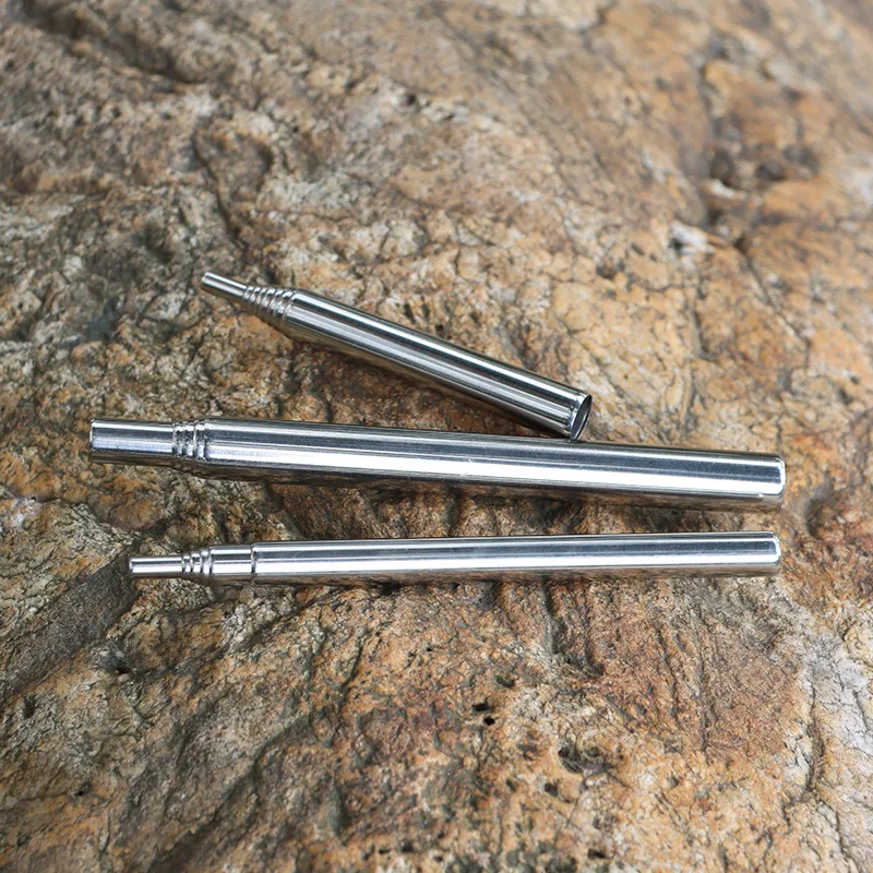 أنابيب حريق خارجية من الفولاذ المقاوم للصدأ، أنبوب حريق للتخييم، قضيب حريق قابل للتمديد لصنع الحرائق في الهواء الطلق، متين وطويل الأمد #4