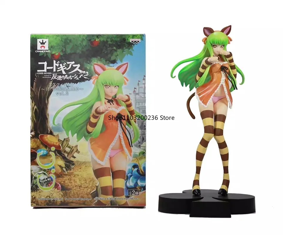 بانداي الرمز الأصلي Geass Lelouch of The Rebellion DX Wonderland VOL.2 C.C عمل الشكل سطح المكتب الحلي نموذج هدية