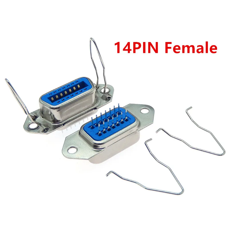 1pcs 57 Series Centronics Connector Male Female CN-14P24P36P/50P 180 Degree Straight Pin PCB Mount Type Printer Port