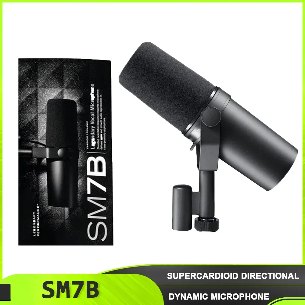 SM7B Cardioid Dynamic Microphone 7B Studio Selectable Response Microphone Live Stage Recording Podcasting