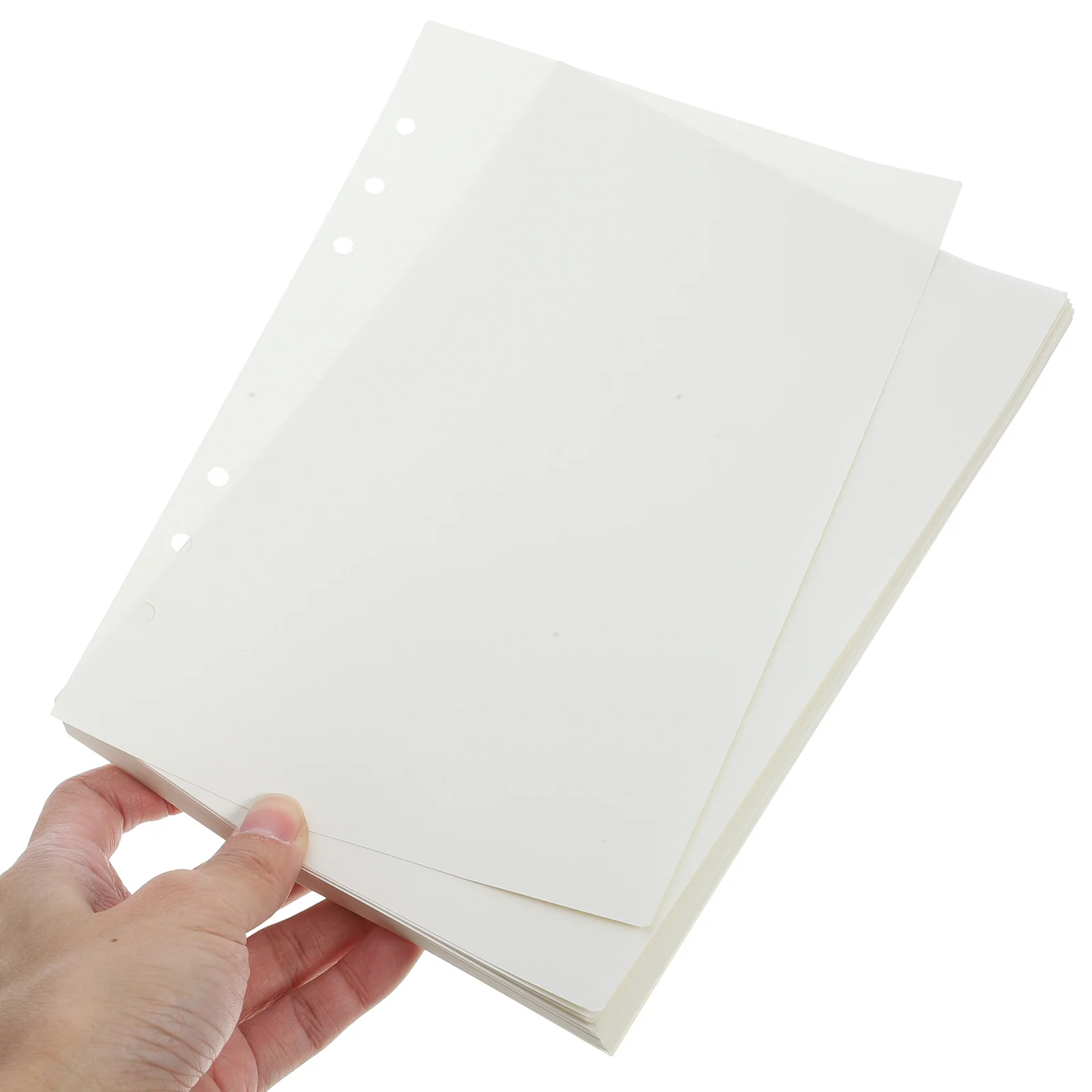 

80 Sheets A5 Planner Refill Paper Smooth Surface Writing Drawing Suitable Students Daily Use Travel 6 Holes Paper Refills