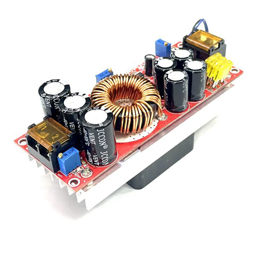 1Pcs 1200W 20A DC Step-up Power Supply Module Boost Converter Adjustable 10-60V to 12-83V