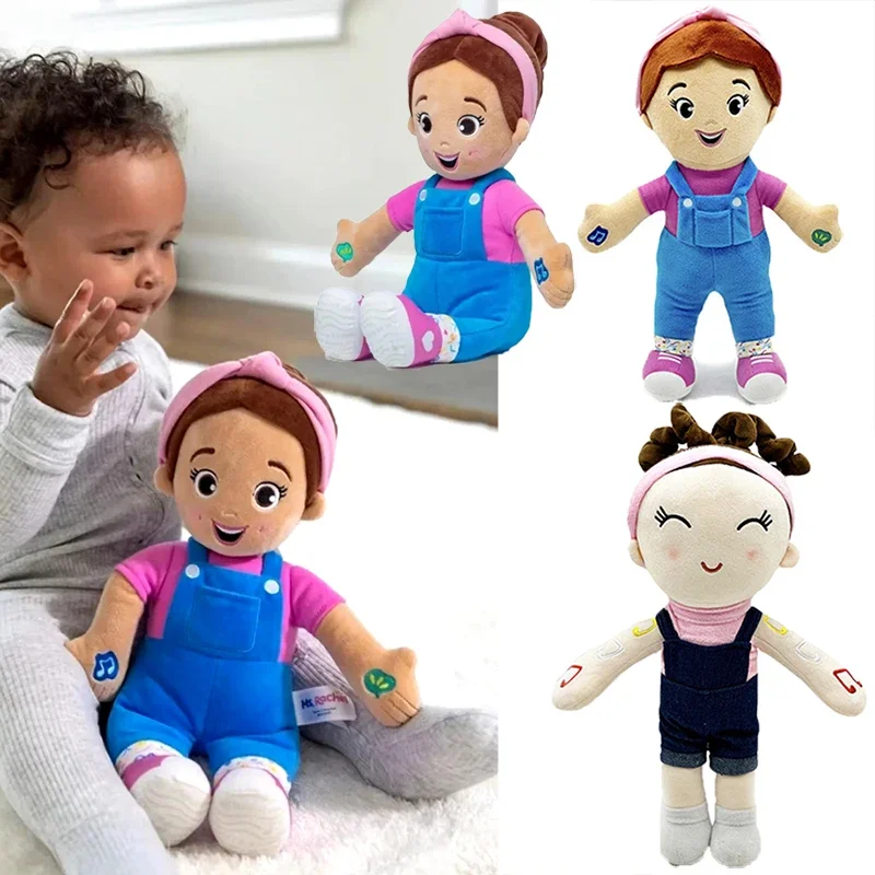 Ms Rachel Plush Toys Speak&Sing Stuffed Doll 30cm Tall Interactive Toddler Plushies Sofa Decoration Pillow Kids Christmas Gifts