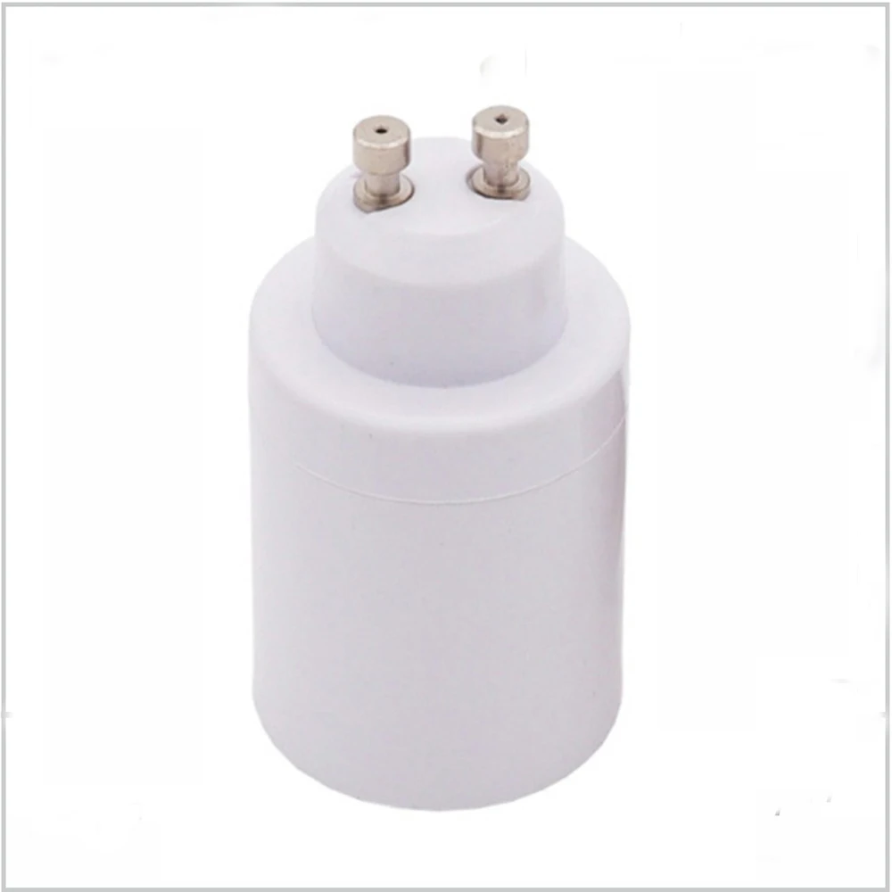 1pcs GU10 to E27 Lamp Holder Converter LED Light Bulb Adapter Screw Socket E27 to GU10 Lamp Base White