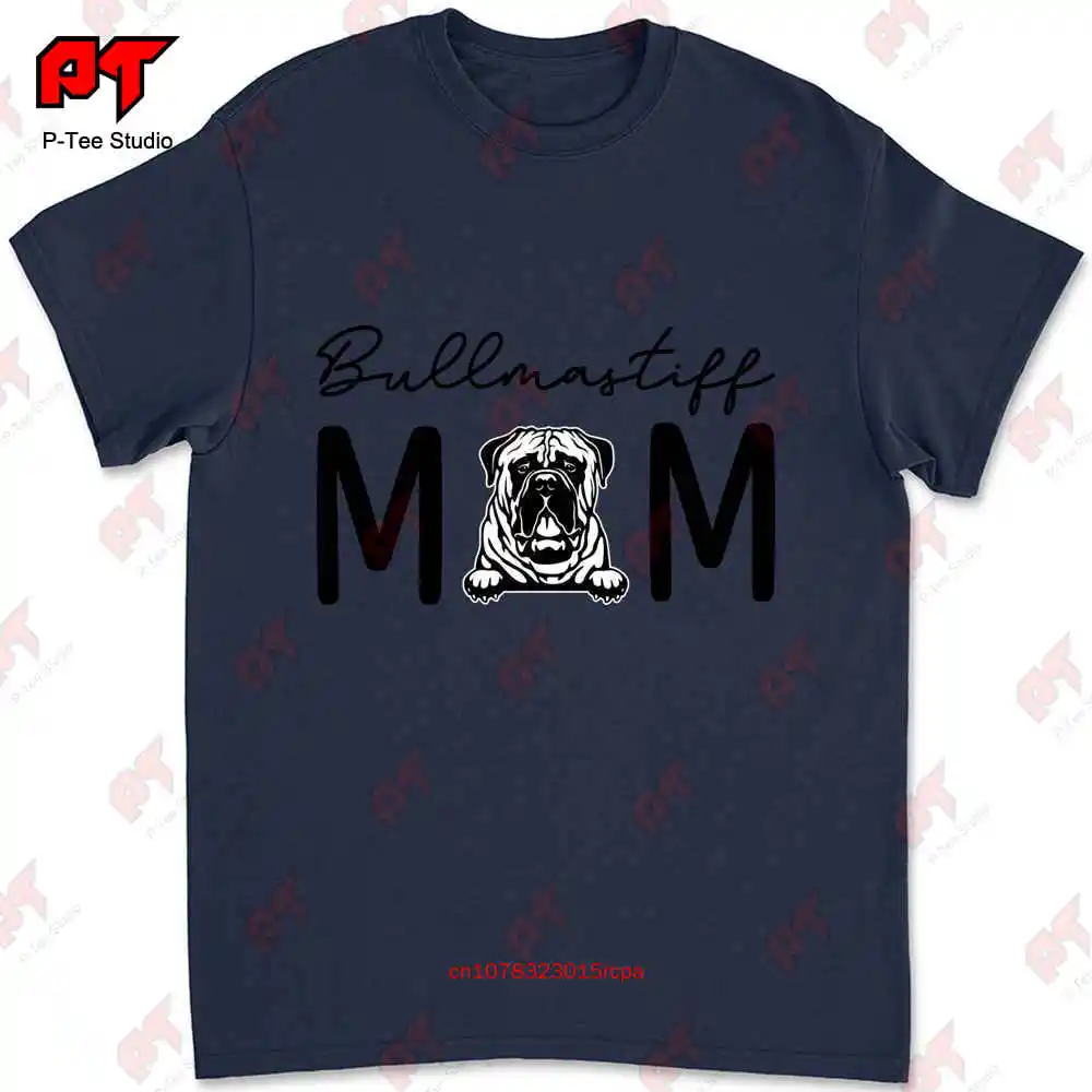 Dog Mom Lover Fur Mama Bullmastiff T-shirt WNS3