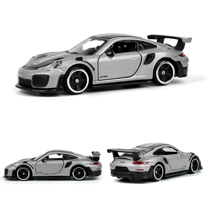 Bburago 1:64 Pors-che 911 GT2RS Silver Alloy Simulation Model Car