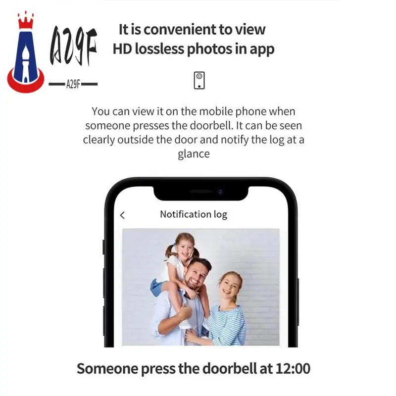 

A29F-Smart WIFI видеокамера дверного звонка с ночным видением HD беспроводная безопасность двусторонний домофон с изменением голоса для дома