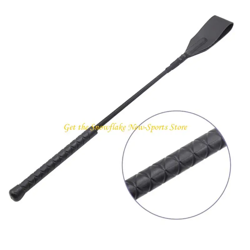 

E56D Lightweight PU Leather Horse Whip Portable Riding Crop Stage Performance Props Equestrian Training Supplies Easy to Use