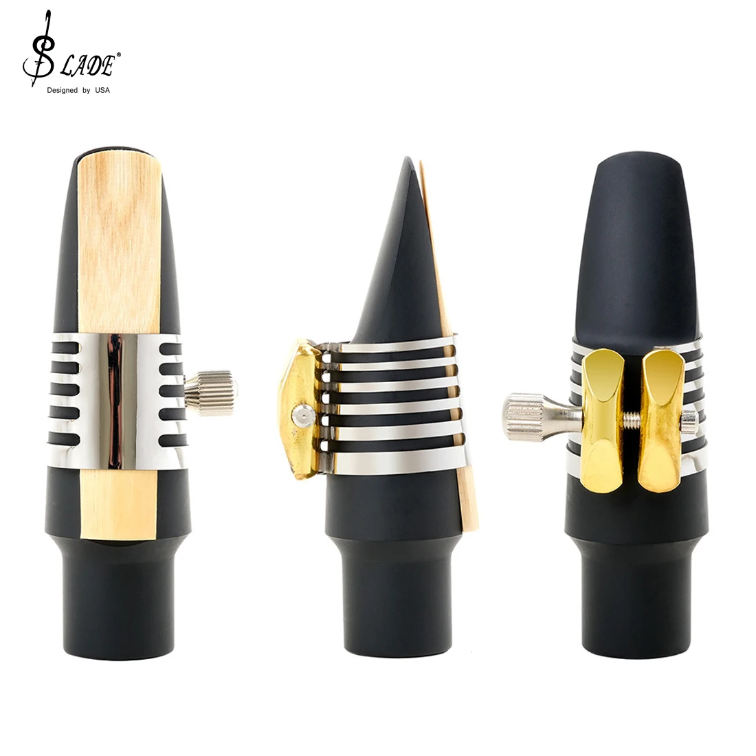 SLADE Saxophon Mundstück Clip Sax Stecker Kompakte Langlebige Einzelne Schraube Einstellung Clip Sax Musikinstrument Zubehör