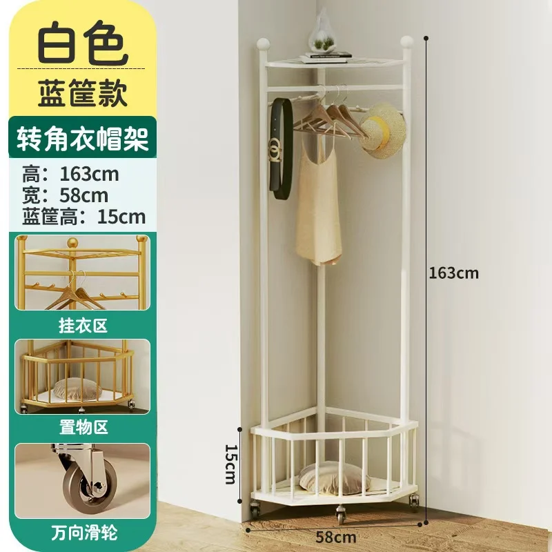 Corner Hall Tree Industrial Corner Coat Rack with Hooks and Storage Shelf for Entryway Hallway Corner Organizer with Shoes Rack