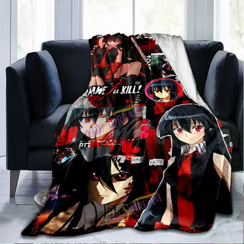 New Akame Ga Kill Cartoon blankets picnic blanket Warm Flannel blankets Soft and comfortable blanket bed linings Birthday Gift