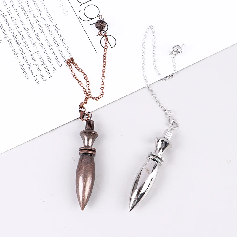 Metal Copper Spiritual Point Pendulum for DivinationHealing Dowsing Bronze Brass