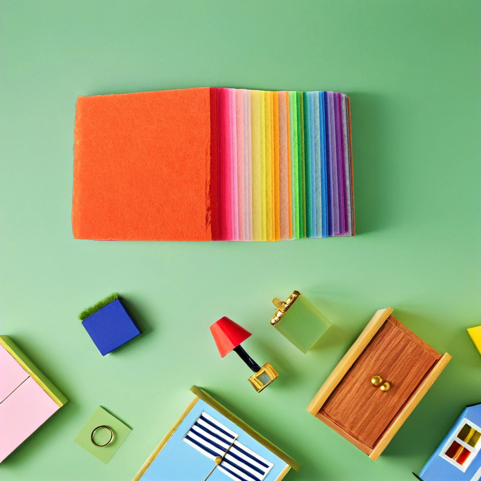 

120pcs 10X10Cm Sheets For Crafts Soft Safe Fabric Squares Pack For Kids Diy Sewing Gluing Decorating Assorted Colourful Felt