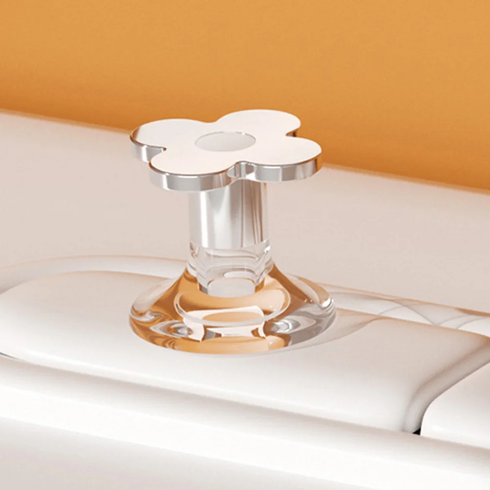 2-częściowy przycisk podnośnika pokrywy sedesu Narzędzie wspomagające do przycisków łazienkowych Pomocnik w kształcie kwiatu Topy spłukiwane Strona główna Push Szafa