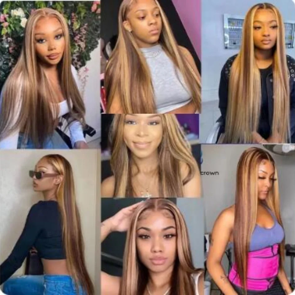 تسليط الضوء على غلويليس 100% خصلات الشعر المستعار الإنسان الفيتنامية سوبر مزدوجة تعادل العظام شعر مستعار مستقيم الدانتيل الباروكة الأمامية شعر الإنسان عذراء الشعر