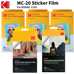 10-100 Sheets Kodak Mini 2/Shot All-in-One Ink Cartridge Set Kodak C210 Dedicated Printing Paper Mobile Phone Photo Paper