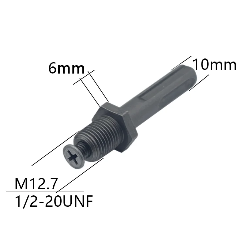 1/2 "-20UNF / 3/8" - 24UNF خيط سريع التغيير محول لتحويل تأثير مفتاح الربط SDS-Plus / Hex / Socket Square أنثى محول