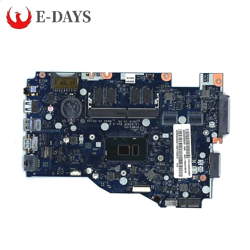 

High QualityFor Lenovo IdeaPad 110-14ISK Laptop Motherboard LA-D562P Mainboard With CPU I5-6200U UMA 100% Tested Okhigh - Qualit