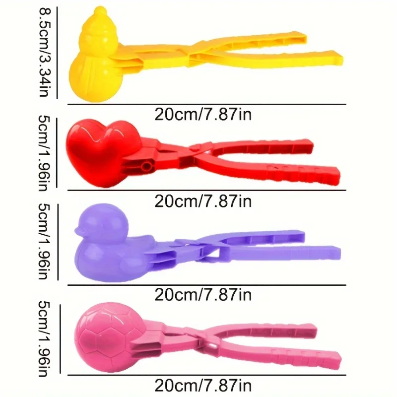 Snowball clip, snow tool set, snowball artifact, snow clip mold, snowball fight toy, duckling
