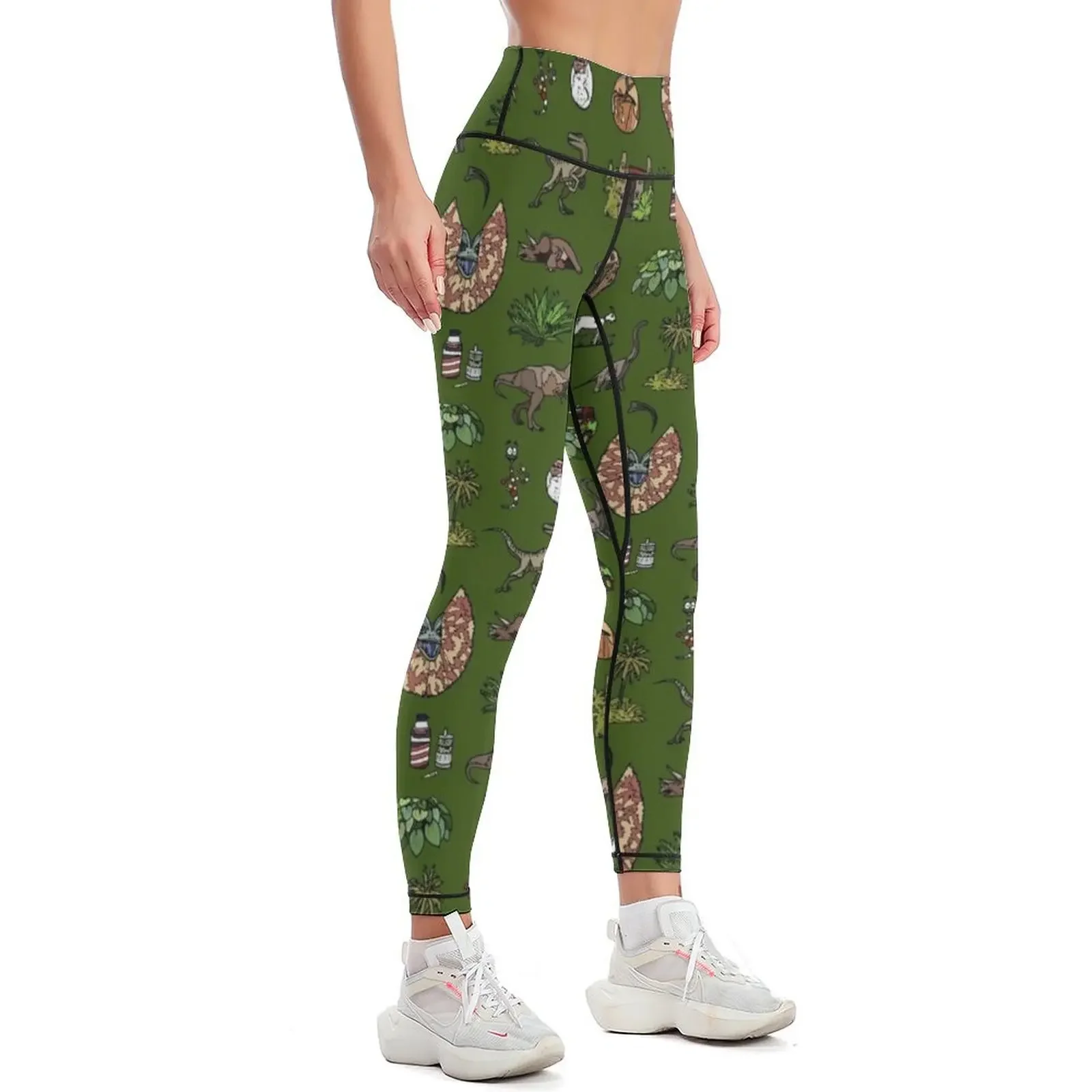 Jurassic motive Leggings push up fitness Tight fitting woman Women's sports pants legging pants raises butt Womens Leggings